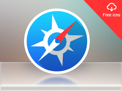 Safari Mac Icon browser flat freebie icon mac safari