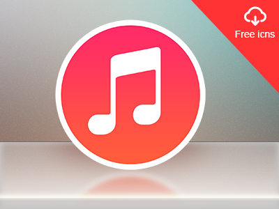 iTunes Mac Icon apple flat freebie icon ios7 itunes mac music photo