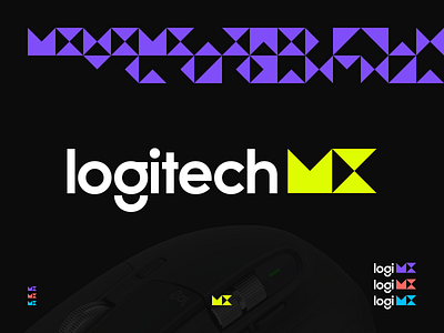 logitech MX logo branding design logo photoshop vector