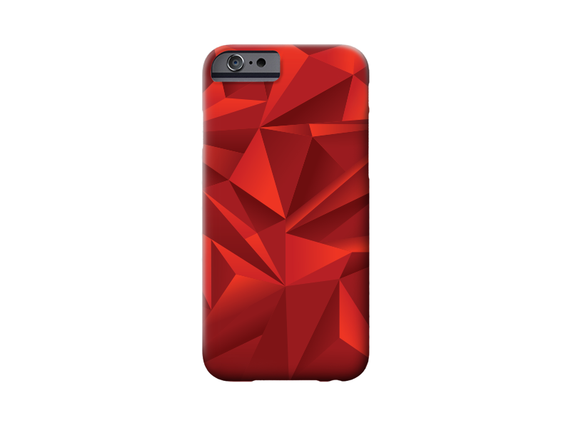Red Triangle iPhone Case art threadless case iphonecase sadeck triangle red