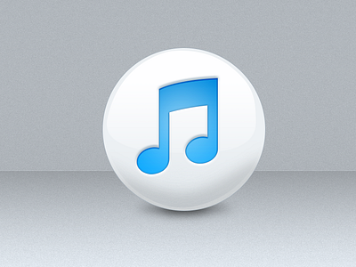 iTunes Icon apple clean glossy icns ico icon itunes music photoshop