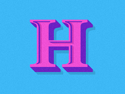 "H" 36 days design h letter letterform logotype mark serif symbol type typography