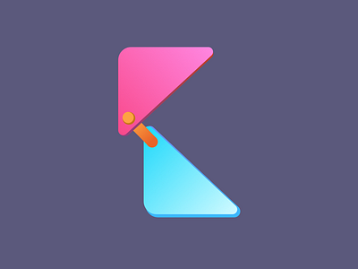 K for 36Days design illusion k letter letterform logotype mark symbol type typography