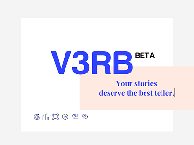 V3RB Logo branding icon identity logo storytelling
