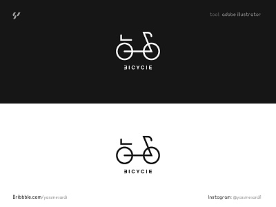Bicycle logo design graphicdesign illustrator logo logo black and white logo mark logodesign logotype