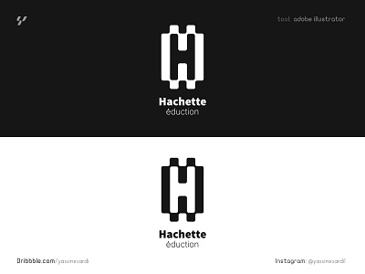 Hachette logodesign design graphicdesign illustrator logo logo black and white logo mark logodesign logotype wordmark