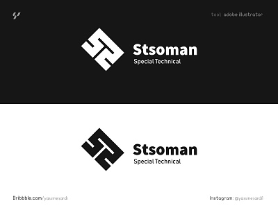 S + T + S - Stsoman logodesign design graphicdesign illustrator logo logo black and white logo mark logodesign logotype