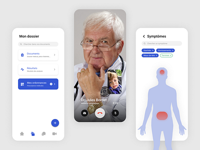 Medical App - Figma analysis anatomy android application biotech chat clean design doctor health healthcare healthy illustration ios medecine medical medtech mobile results videocall