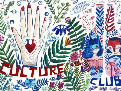 Nylon Culture Club club culture digital drawing editorial illustration magazine nylon