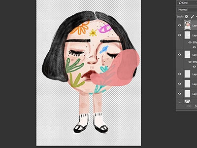 egocentric comissioned artwork drawing digital illustration