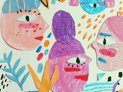 faces artist freelanceartist comission comissioned illustration collage