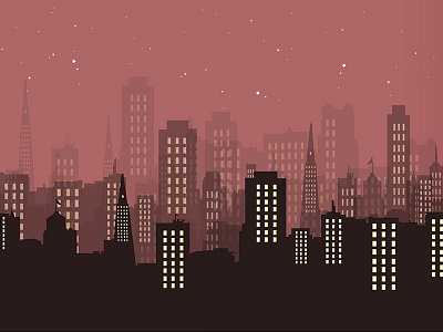 City.. ai background character design flat illustration layout vector