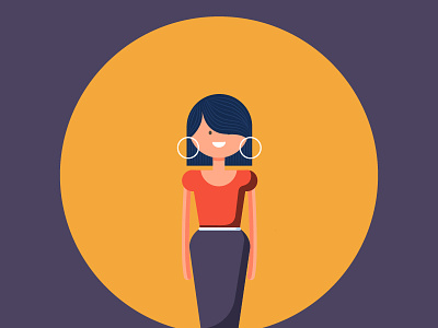 Character .ai character girl graphic vector women