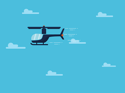 Helicopter background clouds flight graphic height helicopter icon in air sky up vector