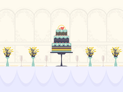 Cake.. big cake event fun graphic happy memories pastry table vector