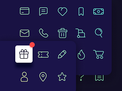 Hello Dribbble! e commerce figma first shot freebie hello dribbble icon icon set