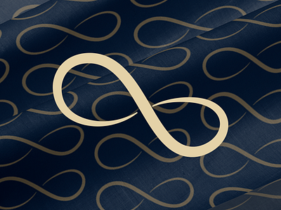 Logo for a fabric company illustrator infinity logo pattern