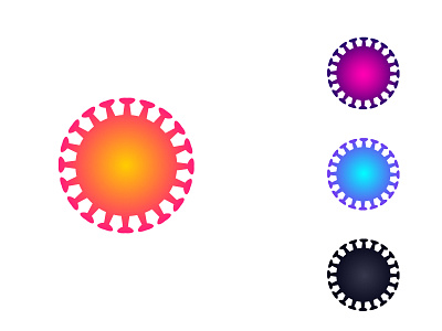 corona virus logo design, c letter logo,cavid-19, cavid 19 corona coronavirus gradient virus