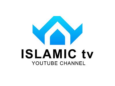 w and n letter Islamic TV iconic logo. abstract modern creative