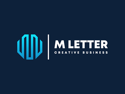 abstract modern creative minimal M letter real estate logo architecture building commercial communication concept construction corporate creative design element estate home house housing identity line logo real sign vector