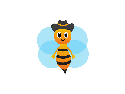 colorful bee  vector illustration design