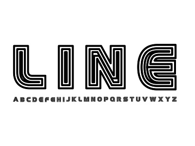 line letter a-z iconic logo
