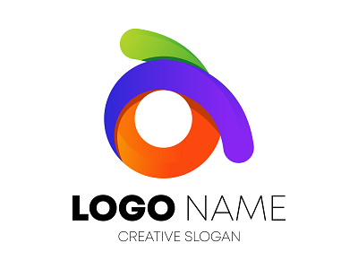 abstract creative colorful a letter logo. abstract branding business company concept corporate creative design flat logo vector