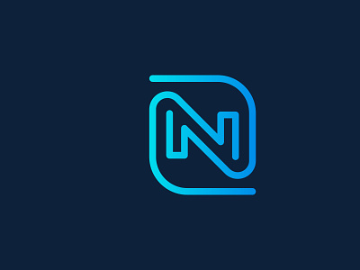 creative modern n letter logo