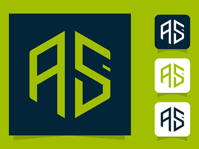 Letters a and s or as line logo design. abstract branding business concept corporate creative design icon logo ui