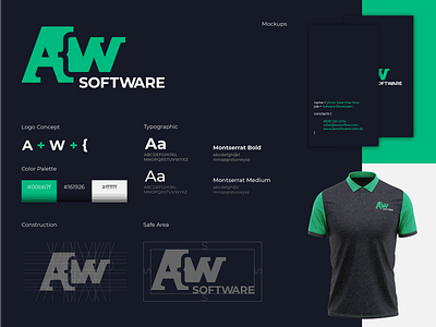 Logo - AW Software ai brand identity branding design logo