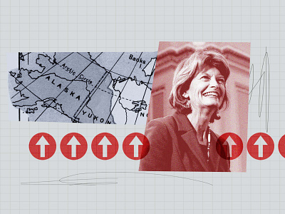 Editorial Illustration Series - Lisa Murkowski collage editorial editorial illustration graphic design illustration photoshop