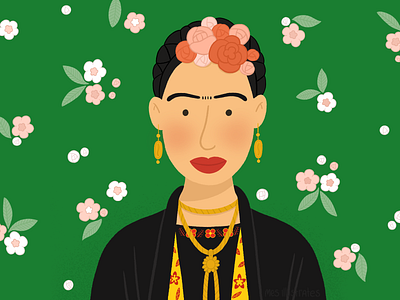 Frida Kahlo design digitalart frida illustration illustration art procreate