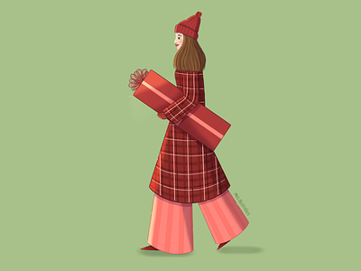Christmas shopping christmas design digitalart illustration illustration art procreate