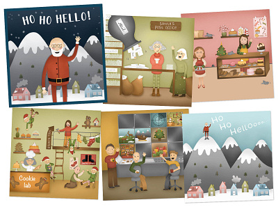 Ho Ho Hello - kinderboek christmas design digitalart illustration procreate