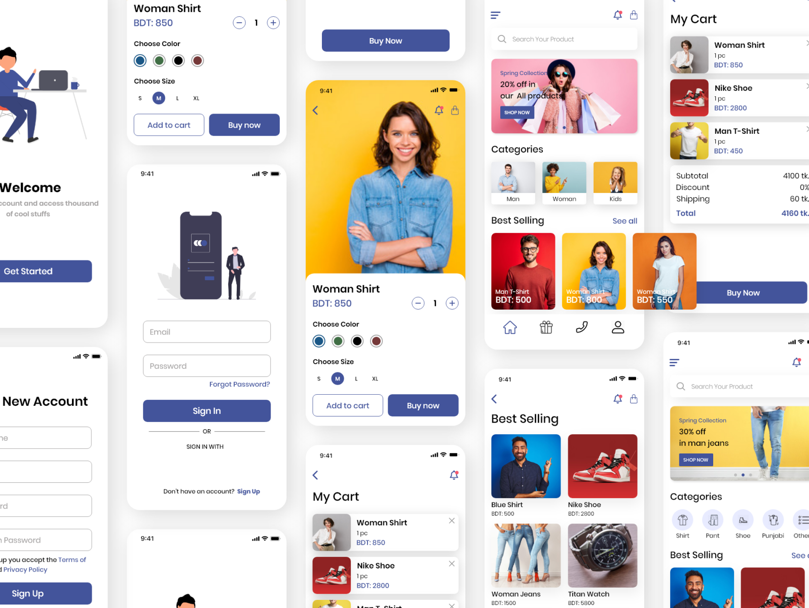 E Commerce App Ui By Neseru On Dribbble