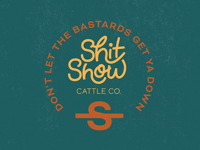 Shit Show Cattle Co. branding cattle design illustration logo montana vector