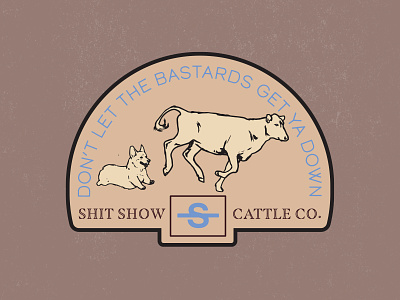 Shit Show Cattle Co. branding cattle design illustration logo montana vector