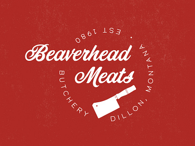 Beaverhead Meats beef branding butcher cattle design dillon illustration logo montana