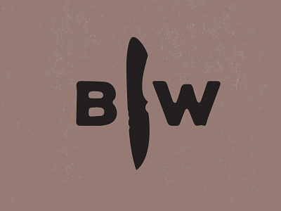 Brad Watkins Custom Knives branding custom design graphic design hunting knife logo montana vector