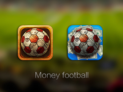 Icon fo app football icon money