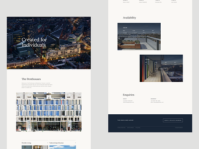 The Manylines House — Real estate website design minimal typography ui ux web website