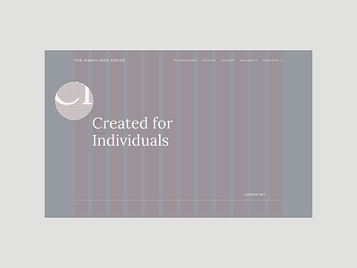 The Manylines House — Real estate website design grid minimal typography ui ux web website