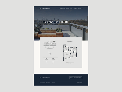 The Manylines House — Real estate website design minimal typography ui ux web website