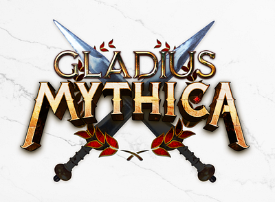 Gladius Mythica - NFT Trading Card Game Logo blockchain crypto game game logo graphic design greek historical history logo logo design myth mythical nft roman rome web3
