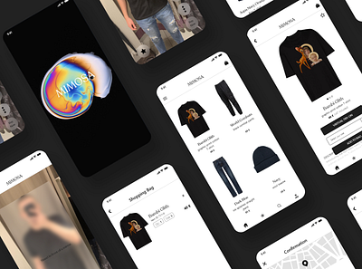 Virtual Try-on - Clothing App alternate ar clean clothing clothing brand clothing design dark mode design minimal ui ux web