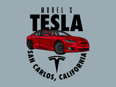 Tesla Motors Badge adobe badge badge design car custom illustrator logo logo design tesla vehicle