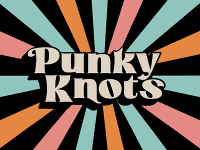 Punky Knots Rebrand adobe badge badge design brand branding branding design graphic design illustration logo merch