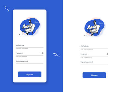 Sign up mobile concept - UI Design challenge #001