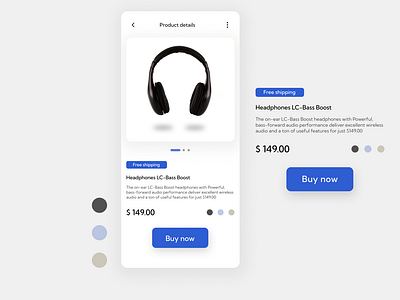 Single product mobile concept - UI Design challenge #012 #Daily