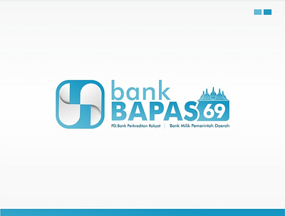 bank bapas 69 branding icon illustration